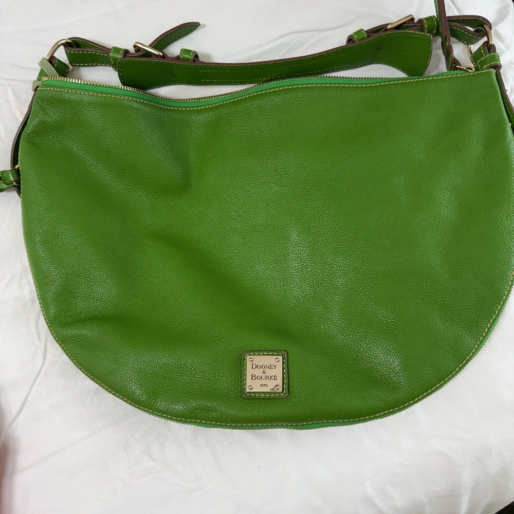 Dooney & Bourke Green Leather Shoulder Bag